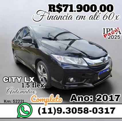 HONDA CITY 1.5 LX 16V FLEX 4P AUTOMÁTICO